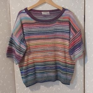 Anthropologie short sleeved sweater